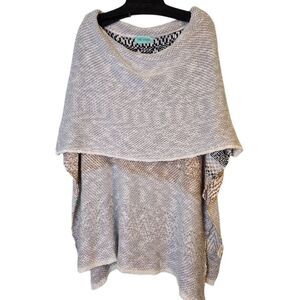 The Nines gray cowl neck shawl/sweater. L/XL. #912